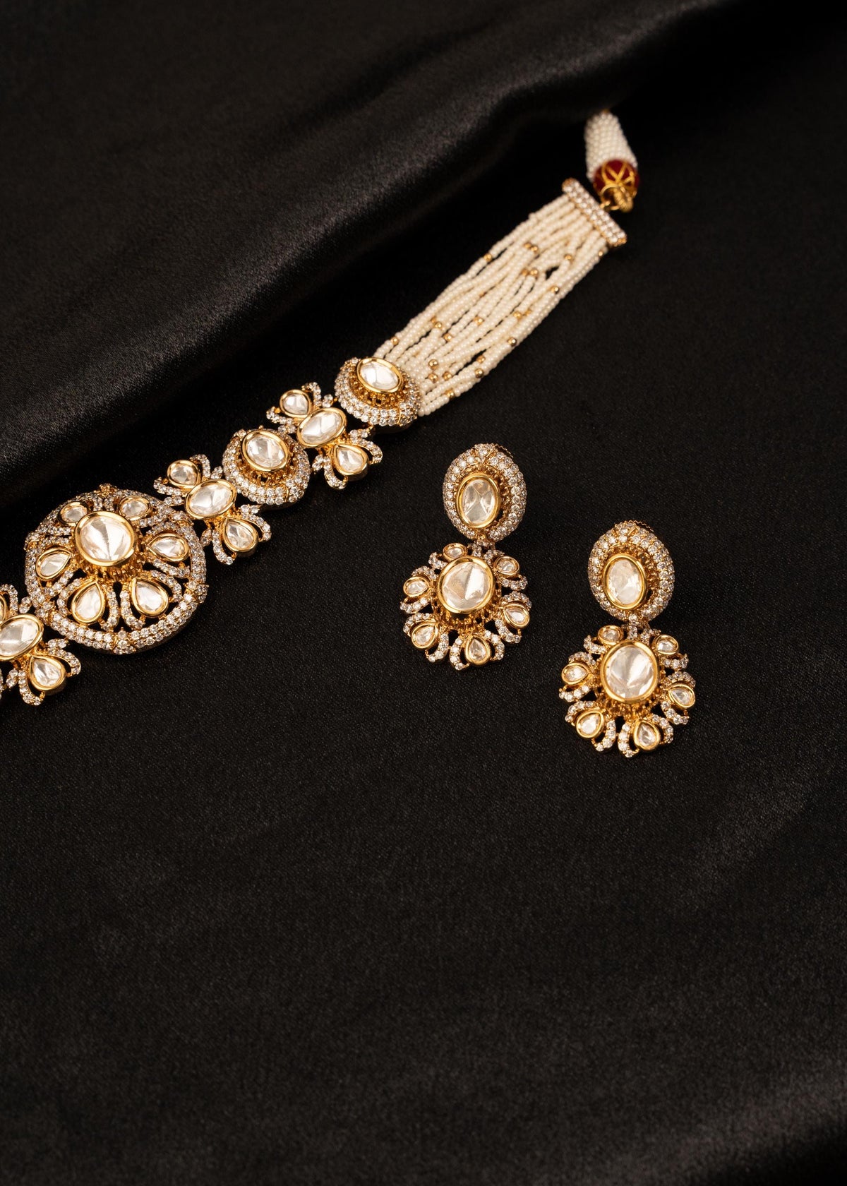 Exclusive Kundan Choker Necklace Set/ Indian Jewelry/ Wedding Jewelry/ Party Wear Jewelry/ Indian Necklace/ Bollywood Jewelry/ Bridesmaid