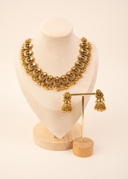 High Quality Kundan Choker Necklace Set/ Indian Jewelry/ Statement Jewelry/ Traditional Jewelry/ Wedding Jewelry/ South Indian Jewelry/ Ruby