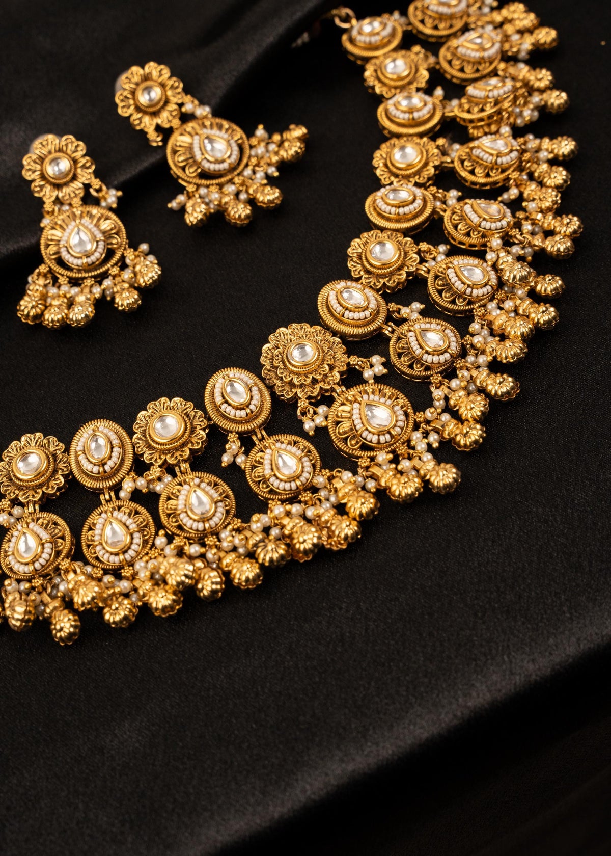 High Quality Kundan Choker Necklace Set/ Indian Wedding Necklace/ Statement Necklace/ Traditional Jewelry/ Bridal Choker Necklace/ Antique