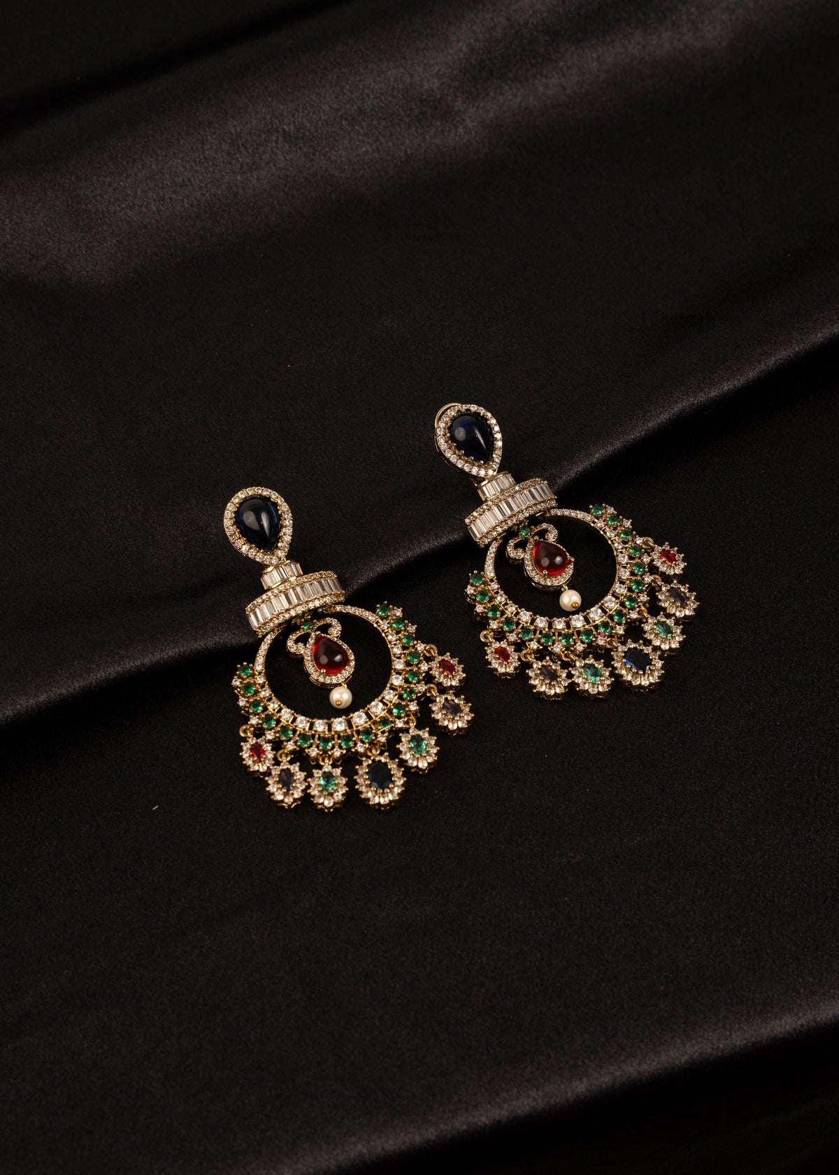Premium Kundan Pearl Earrings/ Statement Jhumkas/ Indian Earrings/ Wedding Jewelry/ Gold Plated Earrings/ Bridesmaid Jewelry/ Long Earrings