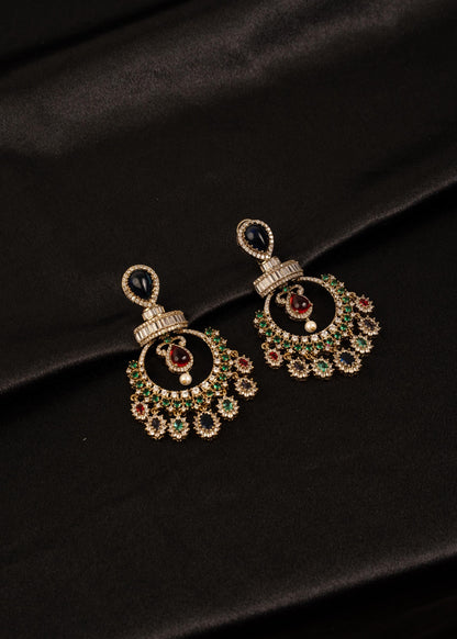 Premium Kundan Pearl Earrings/ Statement Jhumkas/ Indian Earrings/ Wedding Jewelry/ Gold Plated Earrings/ Bridesmaid Jewelry/ Long Earrings