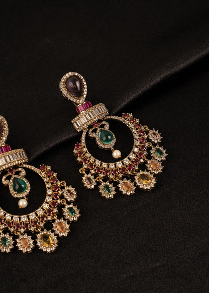 Premium Kundan Pearl Earrings/ Statement Jhumkas/ Indian Earrings/ Wedding Jewelry/ Gold Plated Earrings/ Bridesmaid Jewelry/ Long Earrings