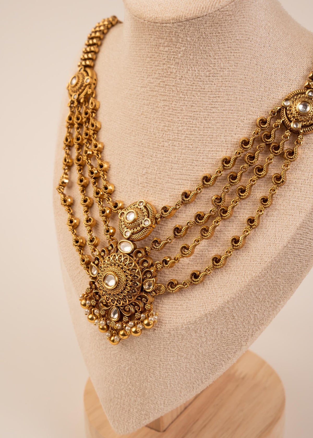 Premium Layered Kundan Choker Necklace Set With Jhumka Earrings/ Indian Wedding Jewelry/ Statement Jewelry/ Traditional Necklace/ Ruby