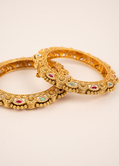 High Quality Rajwadi Kada Bangles/ Openable Bangles/ Kundan Meenakari Bangles/ Indian Wedding Bangles/ Gold Plated Kada Bangles